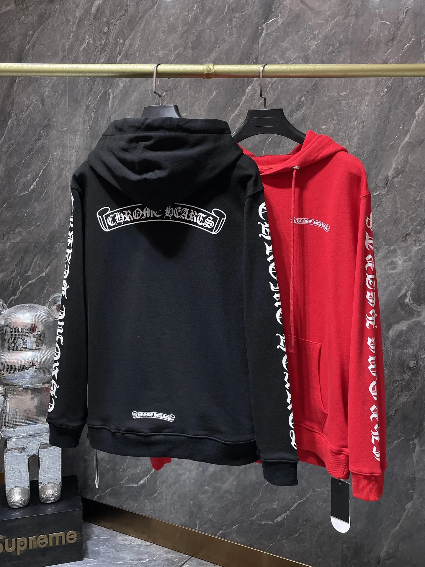 P250 Chrome Hearts Autumn and Winter 2025 Counter synchronization ❤️Details of the same style Chrome Hearts limited online hooded sweatshirt Improved customized version 1:1 high-gram weight high-quality fabric Recommended color: red Black Size: S, M, L, XL